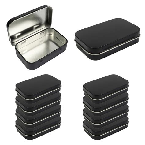 shut the box in metal tin containers|Metal Rectangular Hinged Tins .